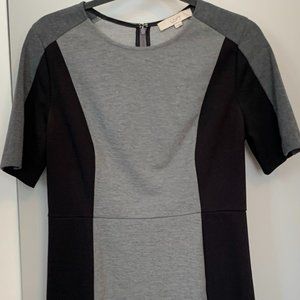Loft dress, size 6, gray/black